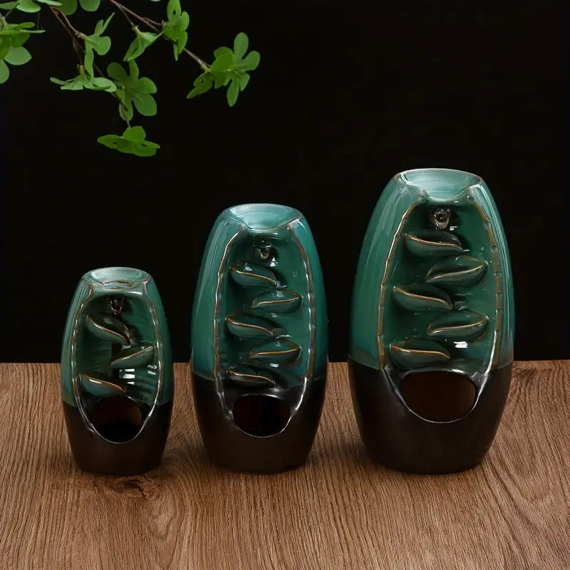 Ceramic Backflow Incense Holder for Home Decor