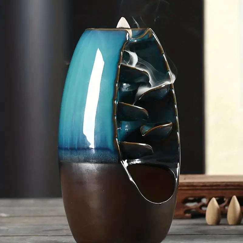 Ceramic Backflow Incense Holder for Home Decor